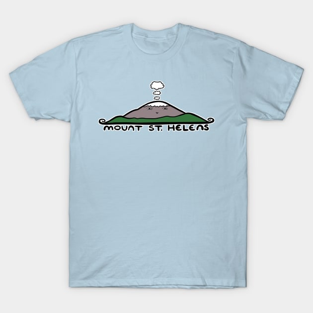 Mountain Buddy: Mount Saint Helens T-Shirt by thefuzzyslug